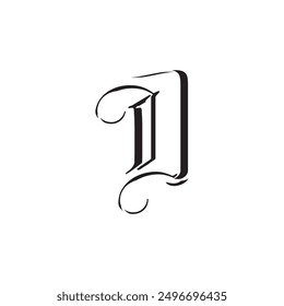 letter d logo that is unique and simple