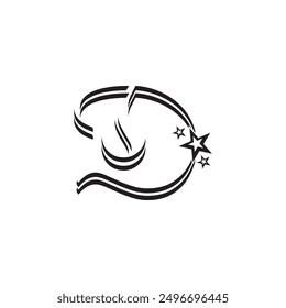 letter d logo that is unique and simple