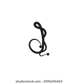 Logotipo de la letra D que es único y simple