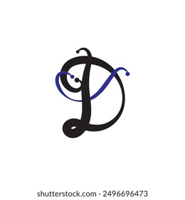 letter d logo that is unique and simple