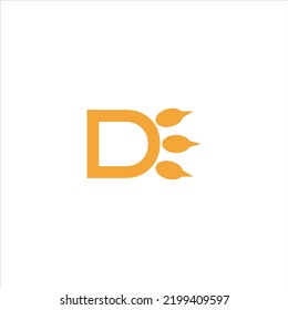 letter d logo vector claw template