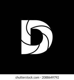 Plantilla de diseño vectorial del logotipo de la letra D
