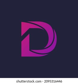 Letter D logo vector design template