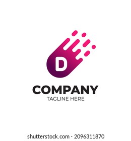 Logo de la letra D. Logotipo Vector D Elegante Lujo