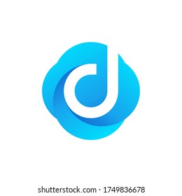 Letter d logo vector icon