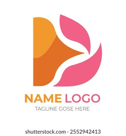 Letter D logo vector icon