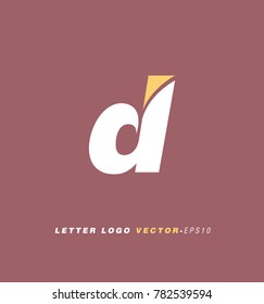 Letter D logo vector icon.