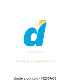Letter D logo vector icon.