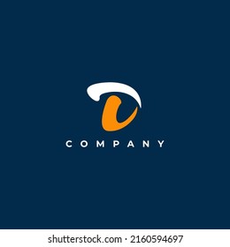 letter d logo in vector illustration
