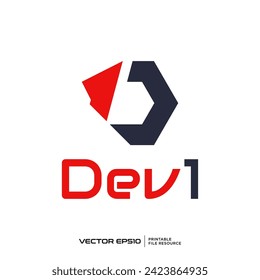 Letter D logo vector illustration