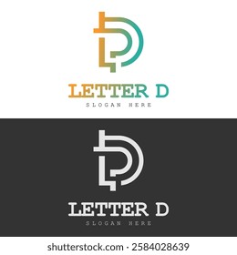 Letter D Logo Vector Stock Illustration