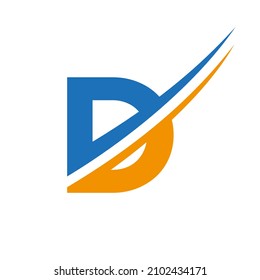 Letter D Logo Vector Template Modern and Simple Design. D Logotype For Business And Company Identity, Modern, Flat And Minimalist Template