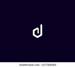 Plantilla de vectores con logotipo de letra D Símbolo abstracto de monograma