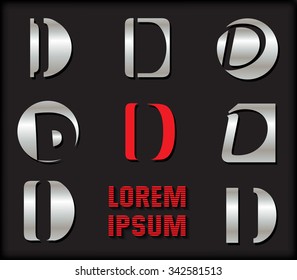 Letter D logo.Alphabet logo design.Vector template.