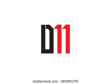 Letter D M Logo Design Vektorvorlage. Logo-Design für DM-Buchstaben