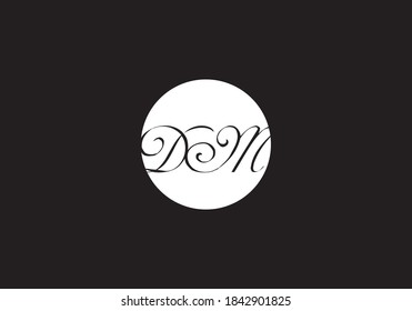 Letter D M Logo Design Vector Template. DM Letter Logo Design