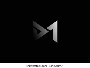 Letter D M Logo Design Vector Template. DM Letter Logo Design