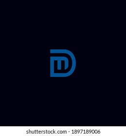 Letter D and Letter M Logo Design