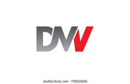 Letter D M W V Modern Logo 