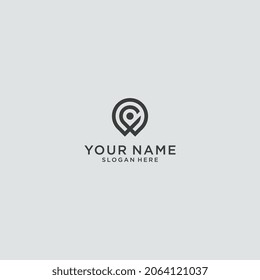 letter D map creative icon logo design vector