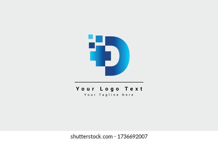 letter D medical logo illustration. Modern Vector Logo Letter D. D Medical Doctor Letter Design Vector. D cross plus hospital medical logo design