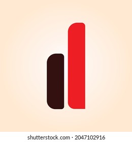 letter D minimal creative logo 
