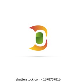 "letra D". Diseño minimalista, sencillo, digital y moderno de logotipos.