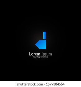 "letter D". Minimalist, simple,digital and modern logo design.