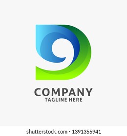 Letter D modern logo design. Letter D abstract inspiration
