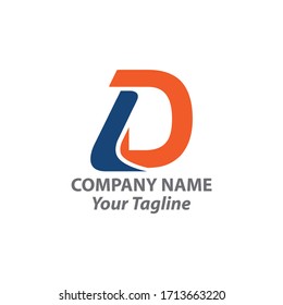 Letter D modern logo design template. Simple logo for your business company.