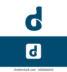 Letter D modern Logo icon monogram design. Vector graphic design template element