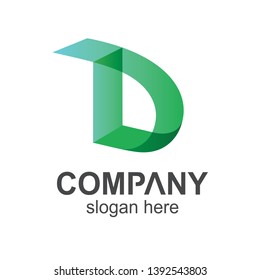 Letter D Modern Style Logo Vector