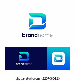 Letter D Modern Styles Logo Design
