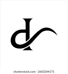 Letter D Monogram initial Logo 