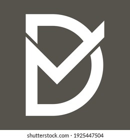 Logo-Design des Briefes D