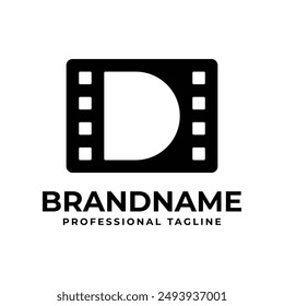 Letter D Movie Logo, Perfect for Film Production Studios