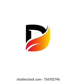 Letter D organic logo design