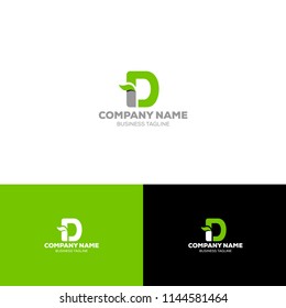 Letter D Organic Logo Template