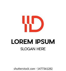 Letter D Outline Creative Modern Logo