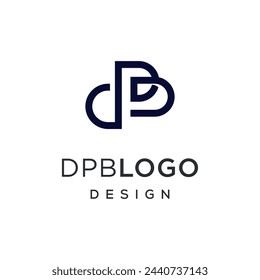 letter d, p, b monogram logo icon design inspiration