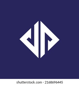 Diseño de la plantilla del logotipo de la carta D P Ilustración