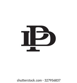 letter D and P monogram logo