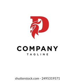 Letter D Phoenix logo icon vector