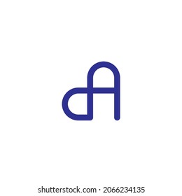 letter d and A
power cord simple symbol logo vector