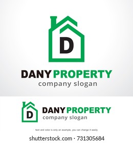 Letter D Property Logo Template Design Vector, Emblem, Design Concept, Creative Symbol, Icon