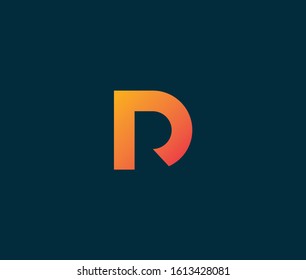Letter D and R monogram Vector logo design
