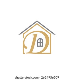 Letter D Real Estate Logo Design