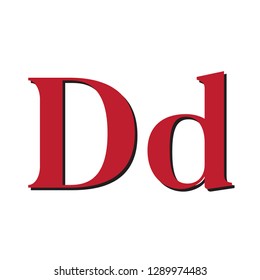 letter D red