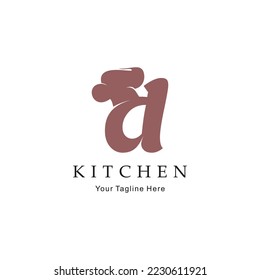 plantilla de logotipo del restaurante de letra D vector