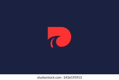 letter d with road logo icon design vector design template inspiration